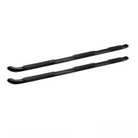 Westin Platinum 4 Oval Wheel To Wheel Step Bar Black Steel Mount Kit Included Body Mount For Double Cab - 24-54565