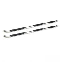 Westin Platinum 4 Oval Wheel To Wheel Step Bar Polished Stainless Steel Mount Kit Included Body Mount - 24-54590