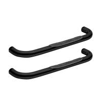 Westin - Westin Signature 3 Round Step Bar Single Step Pad Black Steel Mount Kit Included - 25-0505 - Image 1