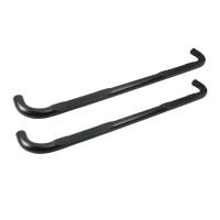 Westin Signature 3 Round Step Bar Dual Step Pad Black Steel Mount Kit Included - 25-0645