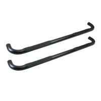 Westin Signature 3 Round Step Bar Dual Step Pad Black Steel Mount Kit Included Rocker Mount - 25-2755