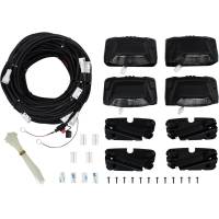 Westin R5 Nerf Step Bar LED Light Kit Black Incl. 4 End Caps w/Integrated LED Lights Wiring Harness - 28-51003