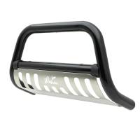 Westin Ultimate Bull Bar 3 in. Dia. Black Steel w/Stainless Steel Skid Plate - 32-2455