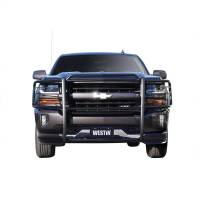 Westin Sportsman Grille Guard Black Steel Double Hood Bar - 40-2275