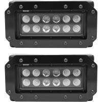 Westin - Westin HDX Flush Mount B-FORCE LED Light Kit Incl. Two 6 in. LED Light Bars w/Wiring Harness - 57-0025 - Image 2