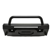 Westin - Westin Pro-Series Front Bumper w/Round Bull Bar Textured Black - 58-411155RBK - Image 5