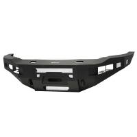 Westin Pro-Series Front Bumper Textured Powder Coat Black Finish Steel Material With Hardware - 58-411195