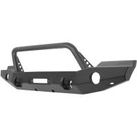 Westin - Westin WJ2 Full Width Front Bumper w/Bull Bar Steel Textured Black - 59-80045 - Image 1