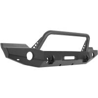 Westin - Westin WJ2 Full Width Front Bumper w/Bull Bar Steel Textured Black - 59-80045 - Image 2