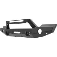 Westin WJ2 Full Width Front Bumper w/LED Light Bar Mount Steel Textured Black - 59-80055