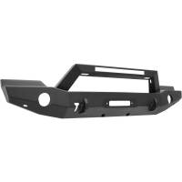 Westin - Westin WJ2 Full Width Front Bumper w/LED Light Bar Mount Steel Textured Black - 59-80055 - Image 2