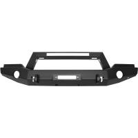 Westin - Westin WJ2 Full Width Front Bumper w/LED Light Bar Mount Steel Textured Black - 59-80055 - Image 3