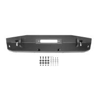 Westin - Westin WJ2 Stubby Front Bumper w/Bull Bar Steel Textured Black Incl. Mounting Bracket Hardware And Install Sheet - 59-80065 - Image 7