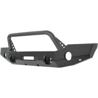 Westin WJ2 Full Width Front Bumper w/Bull Bar Steel Textured Black Incl. Mounting Bracket Hardware And Install Sheet - 59-80115