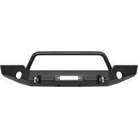 Westin - Westin WJ2 Full Width Front Bumper w/Bull Bar Steel Textured Black Incl. Mounting Bracket Hardware And Install Sheet - 59-80115 - Image 11