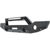 Westin WJ2 Full Width Front Bumper w/LED Light Bar Mount Steel Textured Black Incl. Mounting Bracket Hardware And Install Sheet - 59-80125