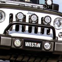 Westin - Westin Bumper Mount For LED Light Bar For 3 Single Post Lights Or 1 20 in. LED Light Bar Steel Textured Black - 62-41055 - Image 2