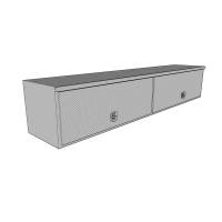 Westin - Westin Brute High Capacity HD TopSider Tool Box Polished Aluminum L 96 in. x W 16 in. x H 18 in. w/Flip Up Door - 80-HTB96C - Image 2