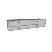 Westin - Westin Brute High Cap Stake Bed Contractor Tool Box Polished Aluminum L 96 in. x W 20 in. x H 24 in. w/Bottom Doors - 80-TB400-96D - Image 3