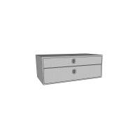 Westin - Westin Brute UnderBody Tool Box Polished Aluminum L 48 in. x W 18 in. x H 20 in. w/Top And Bottom Drawers - 80-UB48-20TD - Image 2