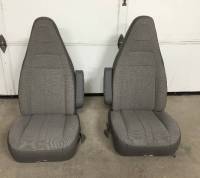 97-24 Chevy Express/GMC Savanna Van Pair LH & RH Gray Cloth Bucket Seats - Image 1