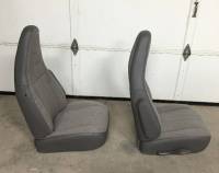 97-24 Chevy Express/GMC Savanna Van Pair LH & RH Gray Cloth Bucket Seats - Image 3