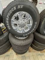 03-26 Ram 2500 8 Lug 18" Polished Aluminum Wheels 275-70R18 Firestone Transforce