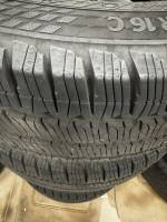 20-25 Transit AWD Ford Transit 150/250/350 16-inch 6 Lug Black Wheels with 235/65/16 Load Range C Continental VanContact A/S Black Wall Tires - Image 3