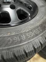 20-25 Transit AWD Ford Transit 150/250/350 16-inch 6 Lug Black Wheels with 235/65/16 Load Range C Continental VanContact A/S Black Wall Tires - Image 4