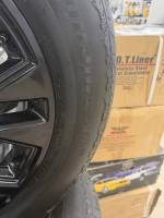 04-24 Ford F-150 6 Lug 20" Black Aluminum Wheels & Hankook Dynapro At2 275/60/20 - Image 3