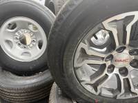 88-25 GMC SIERRA 1500 6 LUG  Charcoal Inlay w/Machined face Aluminum Wheels with 265/65/R18 Michelin Primacy - Image 3