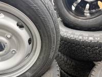 Ford  - 15-25 Ford Transit 150 250 350 16" 5 Lug Silver Steel Wheels with 235/65/16 Load Range C Continental VanContact A/S Black Wall Tires - Image 3