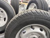 Ford  - 15-25 Ford Transit 150 250 350 16" 5 Lug Silver Steel Wheels with 235/65/16 Load Range C Continental VanContact A/S Black Wall Tires - Image 4