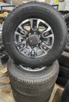 11-25 GMC Sierra 2500/3500 8 lug 18" Charcoal Aluminum Wheels w/Michelin LTX A/T 275/70R18 Tires