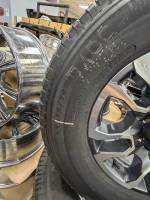 11-25 GMC Sierra 2500/3500 8 lug 18" Charcoal Aluminum Wheels w/Michelin LTX A/T 275/70R18 Tires - Image 6